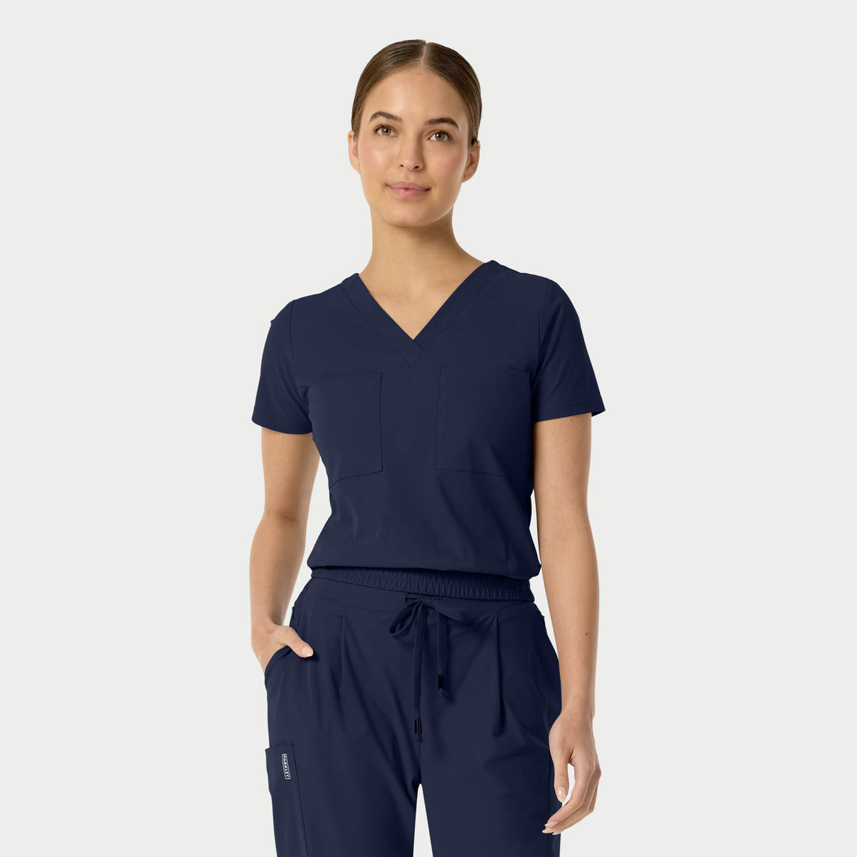 CELINE Women's Kinetic Tuck Band V-Neck Scrub Top – Parkley