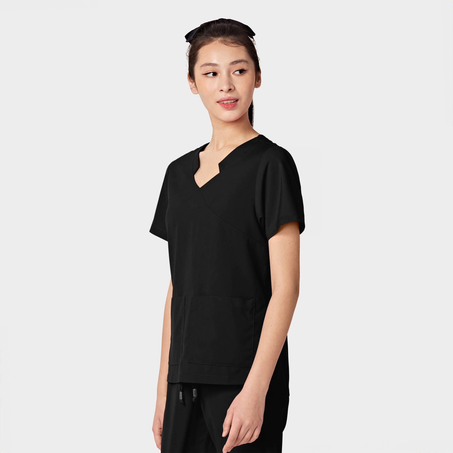 TESS Women's ABC Two-Pocket Mandarin Scrub Top – Parkley